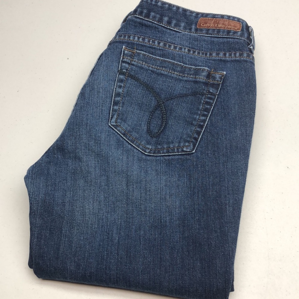 VINTAGE CALVIN KLEIN MIDRISE ULTIMATE BOOT JEANS 8/29x32 😎